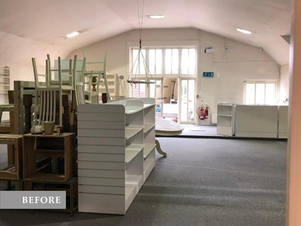 Retail space after renovation